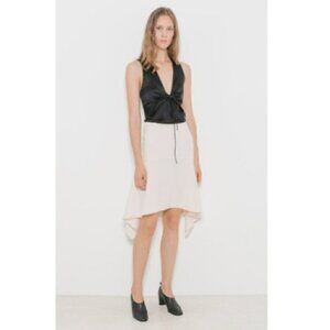 T by Alexander Wang Skirt 4 NWT Front Draped Sandstone Luxury